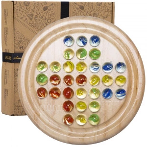 Wooden Solitaire - Wooden Solitaire Game with Marbles [DEMO] - Img 5
