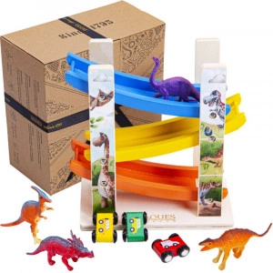 Wooden Dinosaur Toy - Dinosaur Carpark [DEMO]