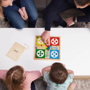 Snakes and Ladders & Ludo - Reversible Wooden Board Game [DEMO] - Img 3
