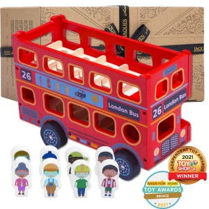 Wooden London Bus - London Bus Toy [DEMO]