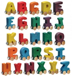 Bright Wooden Letters Name Train [DEMO]