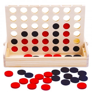 Four in a Row Game - Wooden Connect Four [DEMO]