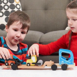 Low Loader Toy - Wooden Construction Toy [DEMO] - Img 3