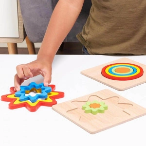 Rainbow Shape Puzzles - Wooden Shape Sorters [DEMO] - Img 2