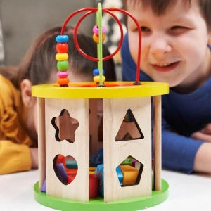 Wooden Activity Cube - Activity Cube for Toddlers [DEMO] - Img 2