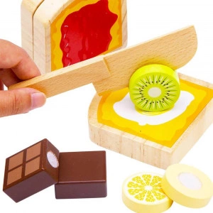 Wooden Breakfast in Bed Set - Play Food Set [DEMO] - Img 3
