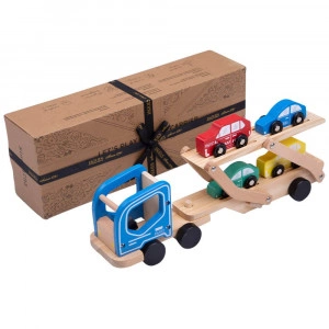 Wooden Car Transporter - Toy Car Trailer [DEMO]