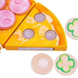 Wooden Pizza Toy - Pretend Play Food [DEMO] - Img 3
