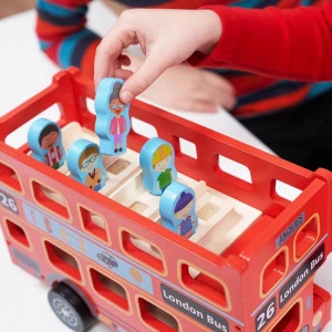 Wooden London Bus - London Bus Toy [DEMO] - Img 2
