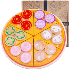 Wooden Pizza Toy - Pretend Play Food [DEMO] - Img 4
