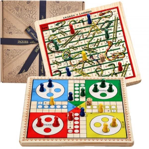 Snakes and Ladders & Ludo - Reversible Wooden Board Game [DEMO]