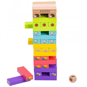 Tumble Tower Game - Wooden Animal Blocks & Dice [DEMO]