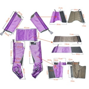 Aparat de presoterapie profesional cu 24 de camere, drenaj limfatic, aparat de slabit, detoxifiere, Doris DO-S08 - Img 5
