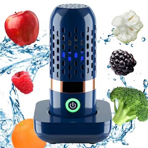 Aparat Purificare Legume, Fructe Si Carne, Alhena® A5, Dispozitiv Portabil Wireless Cu Ozonificare, Elimina Pesticidele, Hormonii Si Substantele Chimice, Sterilizator Pentru Alimente, Purificator Cu Apa Ozonata, Curatare Eficienta