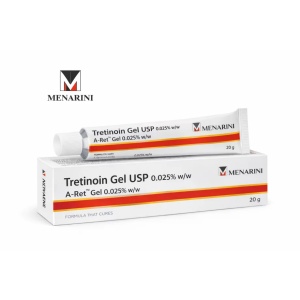 Tretinoin gel 0, 025 % Tratarea acneei (cosuri, puncte negre, puncte albe), Micsorarea porilor, Estomparea petelor pigmentare, Diminuarea ridurilor fine, 20 g