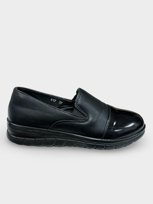 Pantofi damă casual negrii Casandra