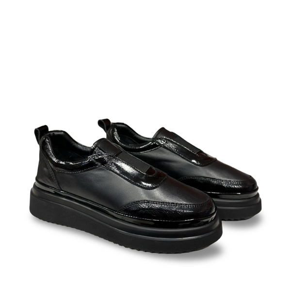 Pantofi damă negri Sofia | Piele naturală