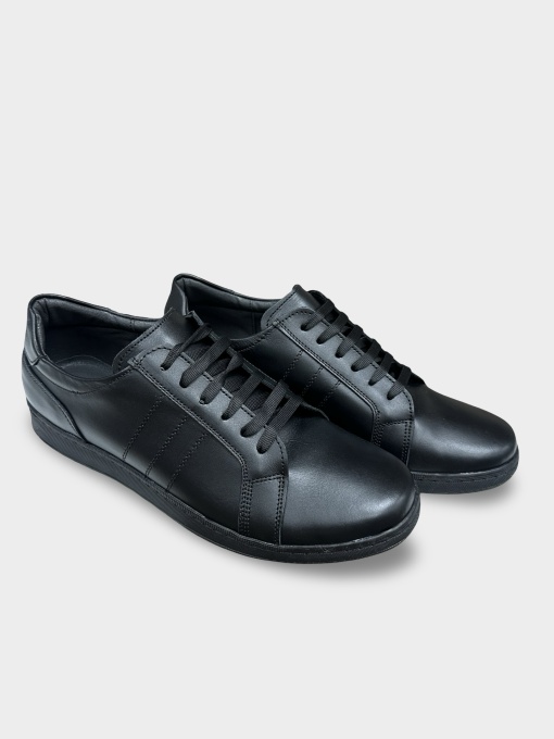 Adidas casual bărbat negru | piele naturală Ayan