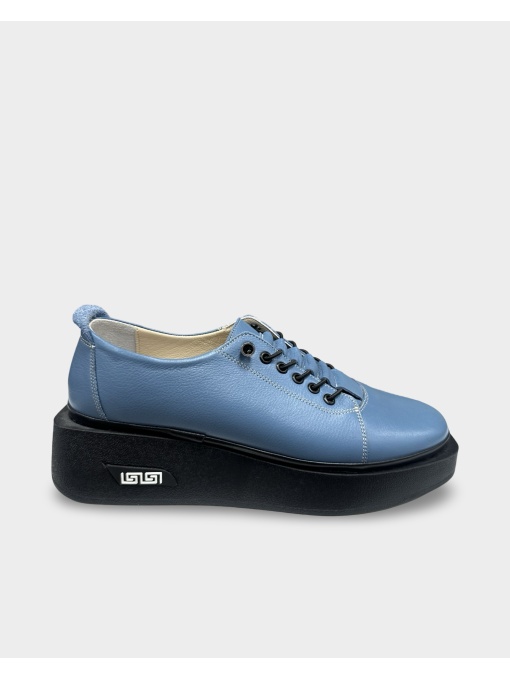 Pantofi damă albaștrii Callia | Piele Naturală