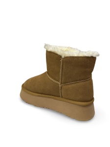 Ghete damă beige Layla | Piele naturală - Img 5