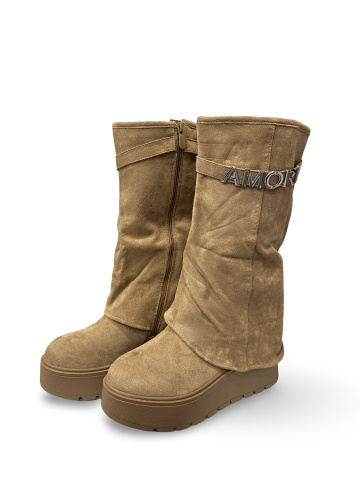 Cizme damă beige Ella - Img 5