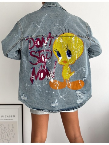 Geacă blug oversize Tweety - Img 1