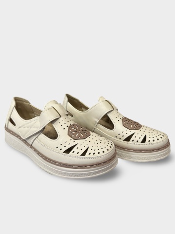 Pantofi dama beige Carlita - Img 2