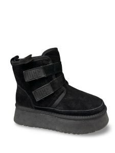 Ghete damă negre Julia | piele naturală - Img 2