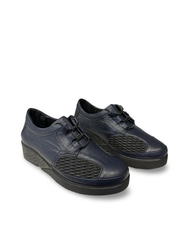 Pantofi damă bleumarin Aris | Piele naturală - Img 2