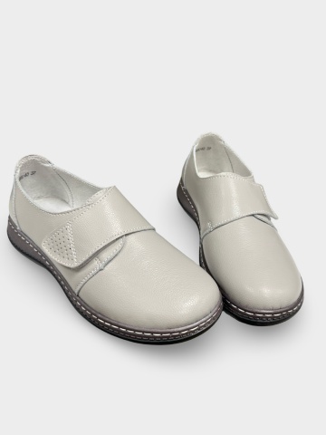 Pantofi damă gri Ania | Piele Naturală - Img 1