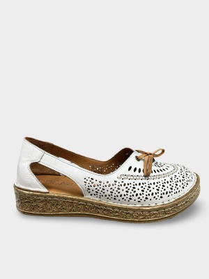 Pantofi damă perforați Selina | Piele Naturală - Img 1