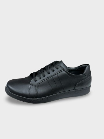 Adidas casual bărbat negru | piele naturală Ayan - Img 2