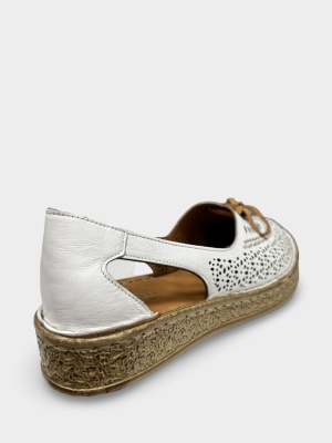 Pantofi damă perforați Selina | Piele Naturală - Img 2
