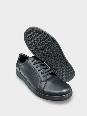 Adidas casual bărbat negru | piele naturală Ayan - Img 3