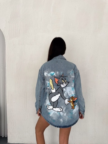 Geacă blug oversize Tom&Jerry - Img 1