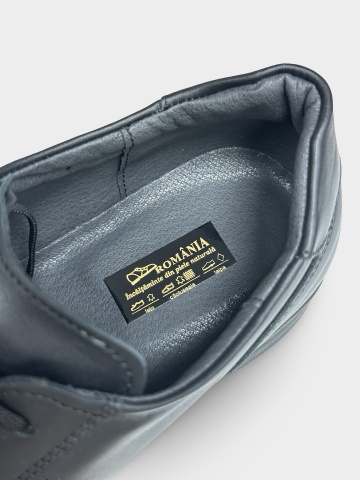 Adidas casual bărbat negru | piele naturală Ayan - Img 4