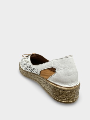Pantofi damă perforați Selina | Piele Naturală - Img 4