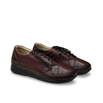 Pantofi damă vișinii Cleo | Piele naturală - Img 1