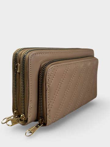 Portofel damă beige Noelle - Img 1