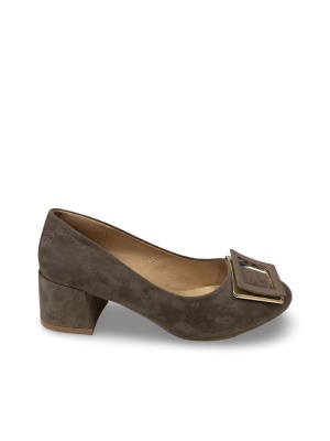 Pantofi damă cu toc beige Bryta - Img 1