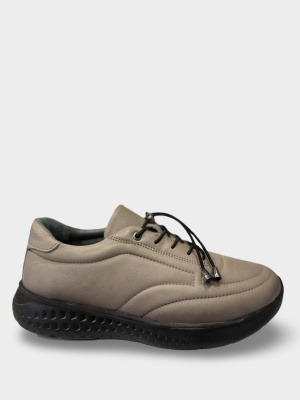 Adidasi damă beige Miley | Piele Naturală - Img 1