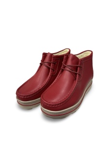 Ghete damă roșii Zara | Piele naturală - Img 5