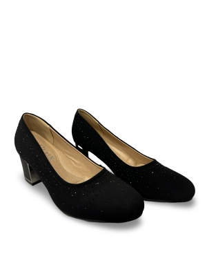 Pantofi cu toc damă negru Lorena - Img 2