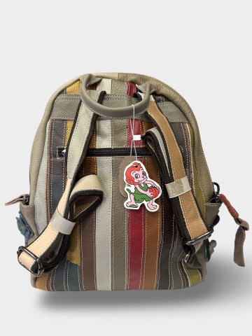 Rucsac damă multicolor Ingrid | Piele naturală - Img 3