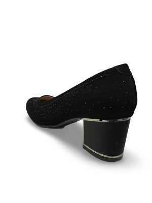 Pantofi cu toc damă negru Lorena - Img 3