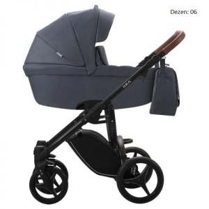 Bebetto Luca 2018 kolica za bebe set 3u1 crni ram