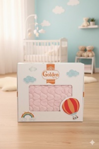 Ćebe golden roze 120cm * 90cm Ambasador - Img 2