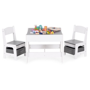 Dečiji set sto i 2 stolice sa tablom za pisanje White ECOTOYS - Img 4