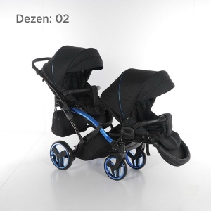 Junama Individual Duo Slim kolica za blizance set 2u1 02