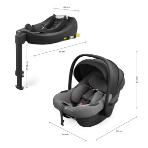 KINDERKRAFT AUTO SEDIŠTE I-LITE SA BAZOM ENDURA SAFE FX GREY - Img 4